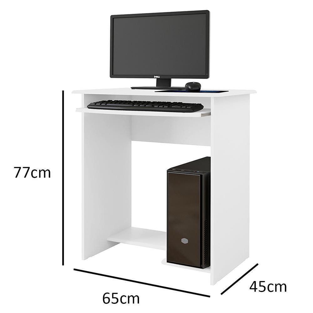Mesa De Computador Prática Branco - 2