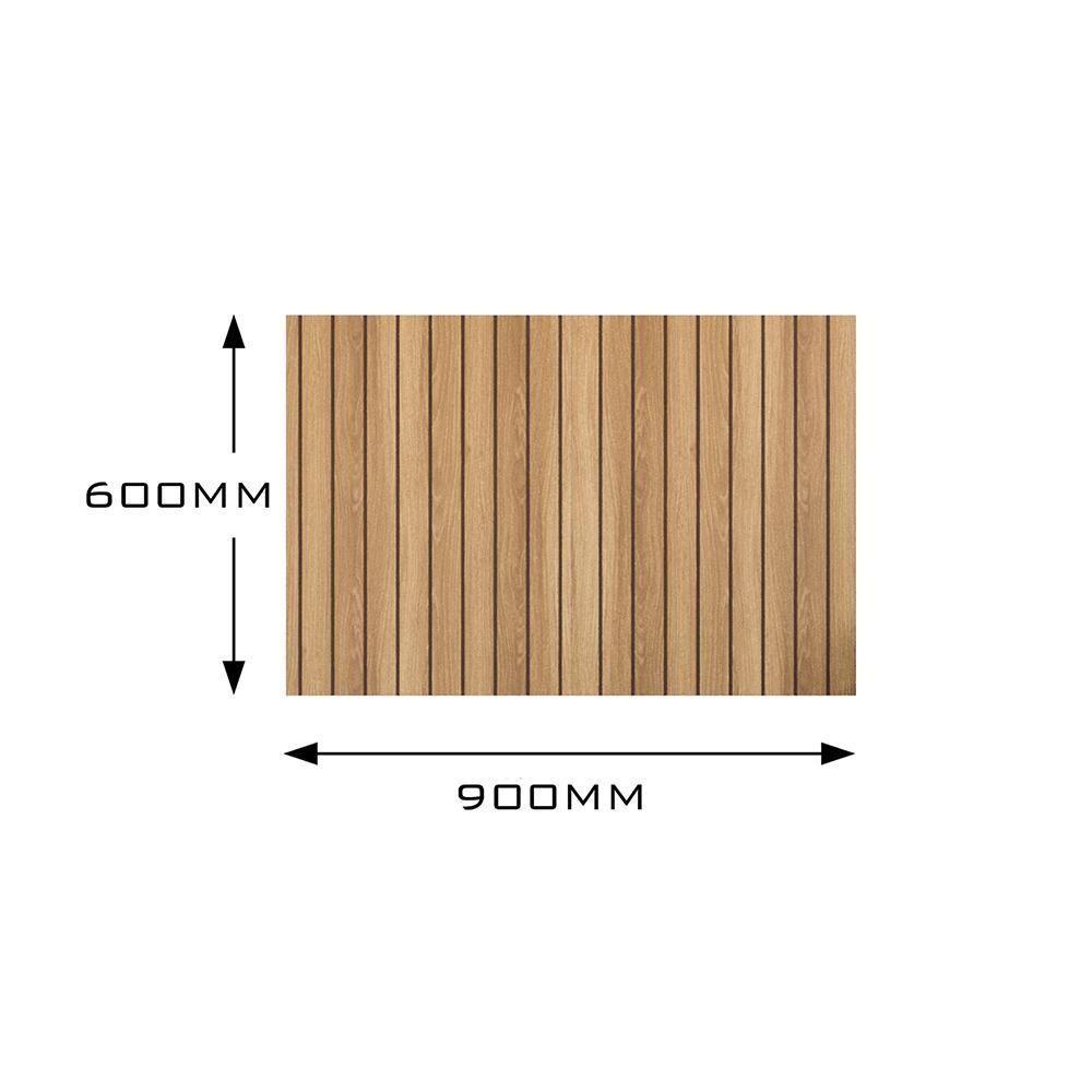 Cabeceira Box Solteiro Cross - Efeito Ripado 3d Mdp Freijó - Movelove - 5