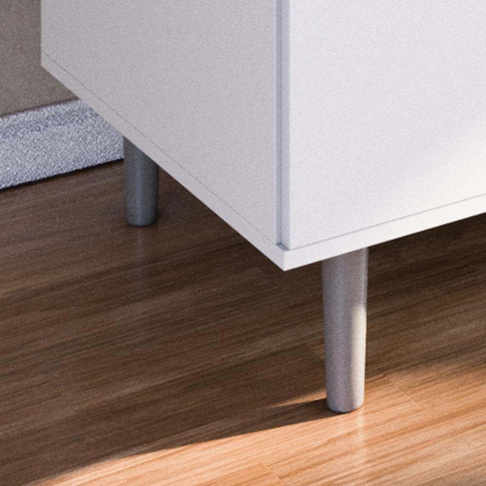 Balcão Para Cooktop 1,20m 4 Bocas 2 Portas E 3 Gavetas Turim Branco - 4