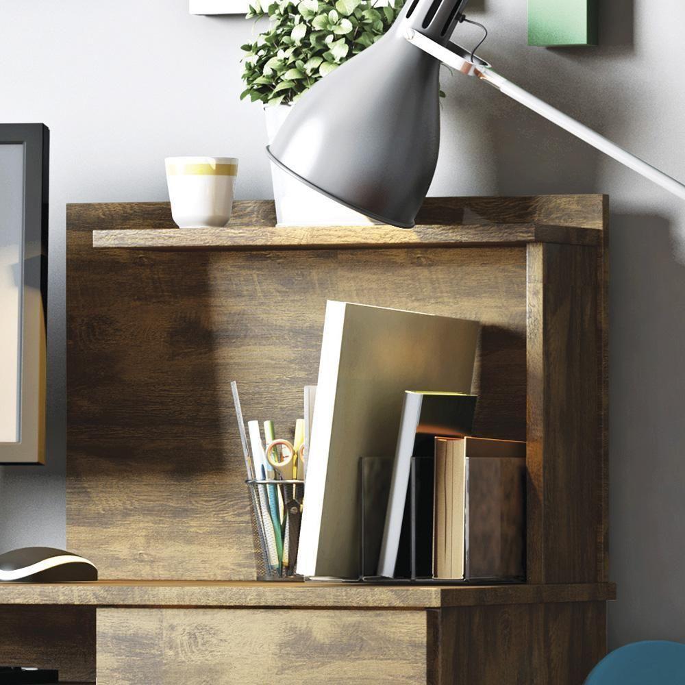 Escrivaninha Para Computador Office Studio - Mdp 1 Gaveta 1 Prateleira Canela - Lukaliam Móveis Canela - 6