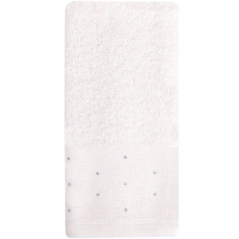 Kit 5 Toalha Lavabo Cristal Natalina 30x50cm Off White - 2