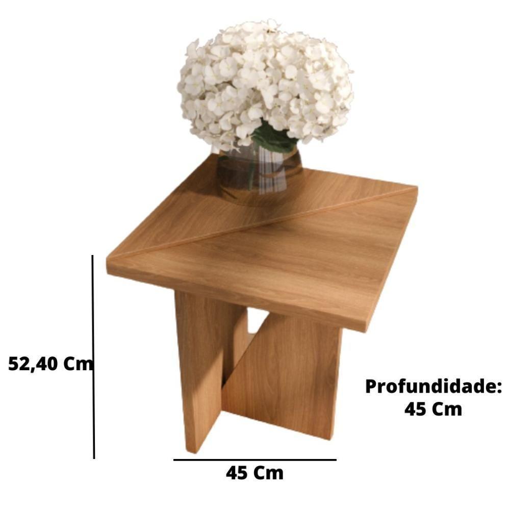 Mesa Para Sala De Estar Lateral Flex Florence - Mdp - Movelove - 2