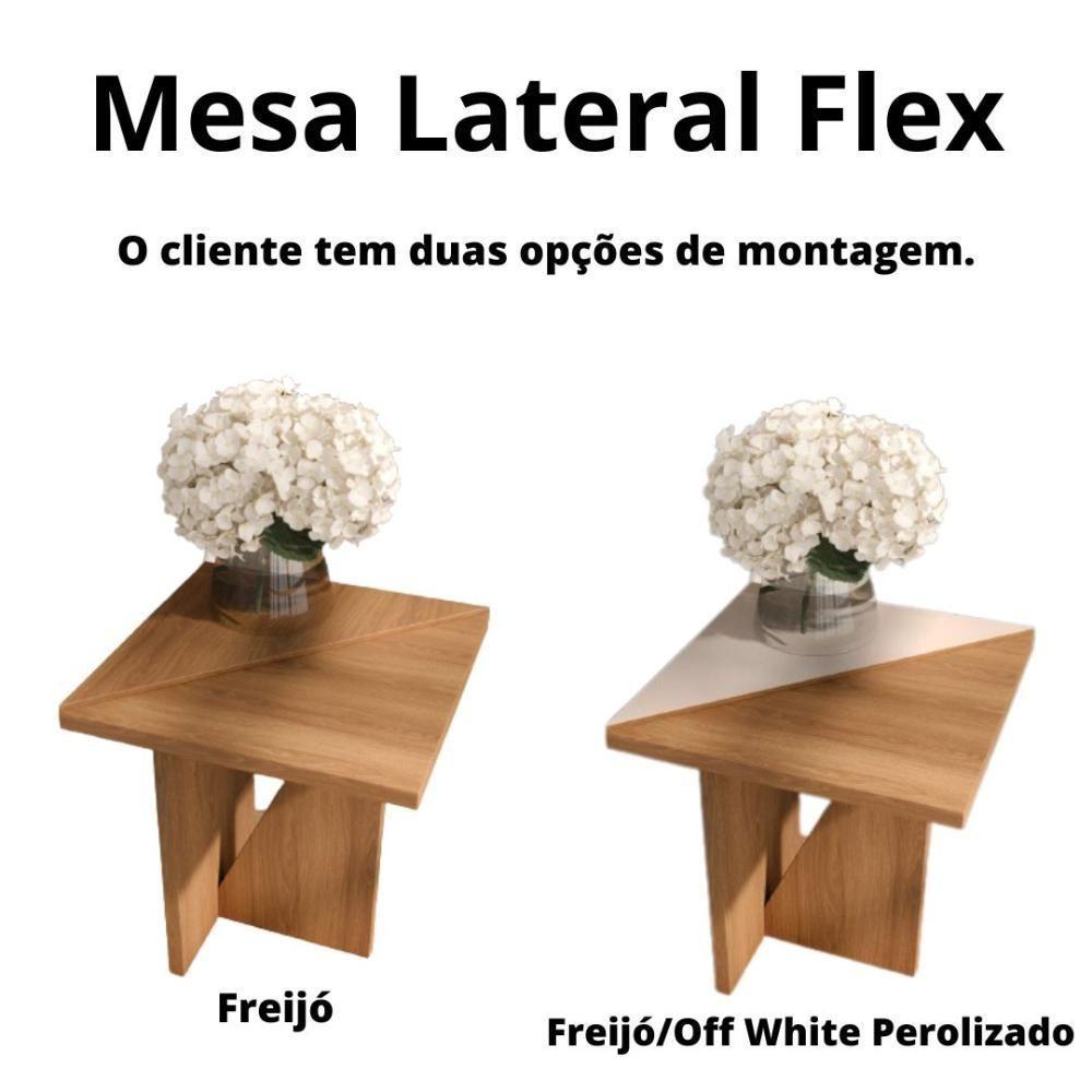 Mesa Para Sala De Estar Lateral Flex Florence - Mdp - Movelove - 3