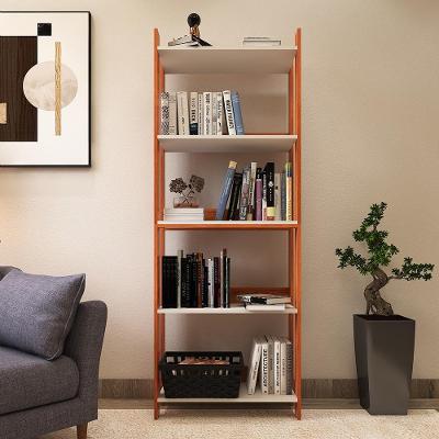 Estante Livreiro Multiuso Organizador De Livros Com 5 Prateleiras Nature-branco Nature-branco