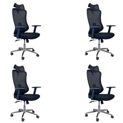 Kit 4 Cadeiras Presidente Oficial Comfort Boss