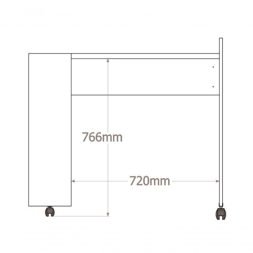 Mesa De Computador Em L Office Alessa 1 E 2 Lukaliam Móveis Branco Branco - 4