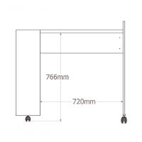 Mesa De Computador Em L Office Alessa 1 E 2 Lukaliam Móveis Branco Branco