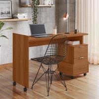 Mesa Escrivaninha 2 Gavetas Módulo 1 Office Alessa Lukaliam Móveis Jequitiba Jequitiba - 1