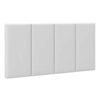 Cabeceira Almofadada Grazy - 90cm Suspensa Suede Mdf Branco - Movelove Branco