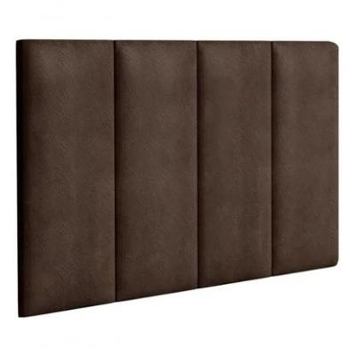 Cabeceira Almofadada Grazy - 90cm Suspensa Suede Mdf Marrom - Movelove Marrom