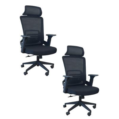 Kit 2 Cadeiras Presidente Oficial Comfort Lux