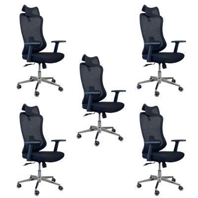 Kit 5 Cadeiras Presidente Oficial Comfort Boss
