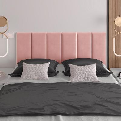 Cabeceira Almofadada Grazy - 140cm Suspensa Suede Mdf Rosa - Movelove Rosa