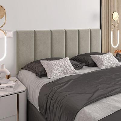 Cabeceira Almofadada Julia 160 Cm - Suspensa Suede Mdf Bege - Movelove Bege