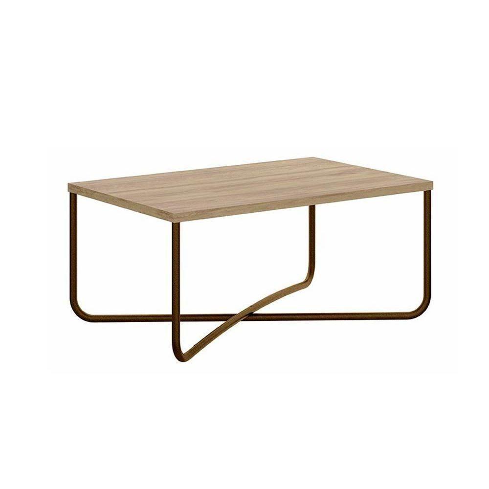 Mesa Centro Sala Connect 1271 Ouro Velho/Noce - Carraro - 1