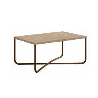 Mesa Centro Sala Connect 1271 Ouro Velho/Noce - Carraro - 1