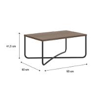 Mesa Centro Sala Connect 1271 Ouro Velho/Noce - Carraro - 3