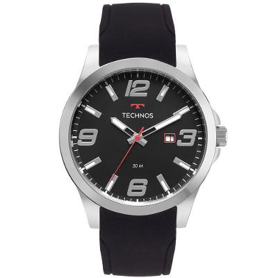 Relógio Technos Masculino Racer Prata - 2115tyw/2p Relógio Technos Masculino Racer Basico Prata - 2115tyw/2p