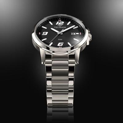 Relógio Technos Masculino Racer Prata - 2315lav/1p Relógio Technos Masculino Racer Basico Prata - 2315lav/1p