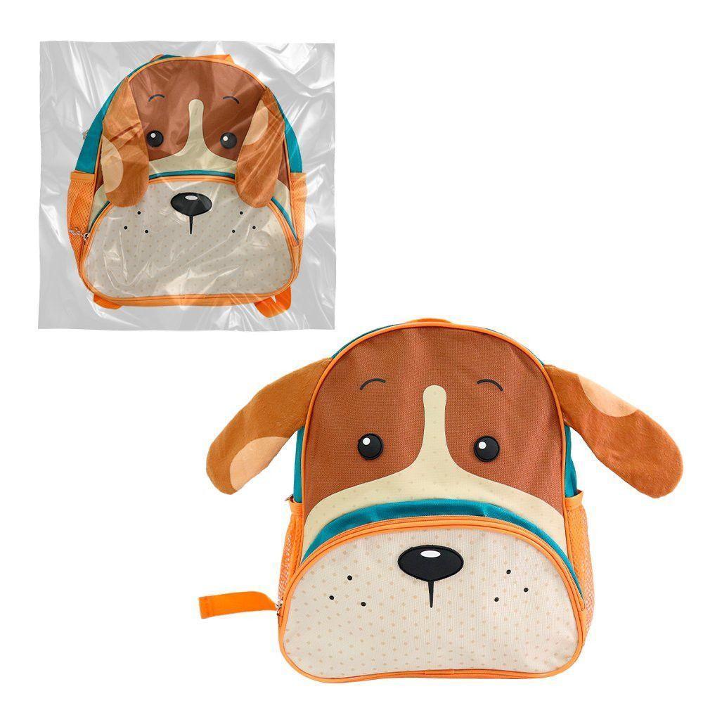 Mochila Infantil Cachorro Laranja Com Alças 10l - 3