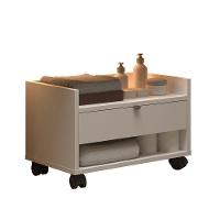 Gabinete Para Banheiro Prisma - Mdp Gaveta E Nicho Off White - J3 Móveis - 2