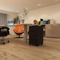 Gaveteiro Multiuso 4 Gavetas Com Rodizios Preto Preto - 3