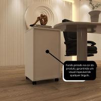 Gaveteiro Multiuso 4 Gavetas Com Rodizios Branco Branco - 7