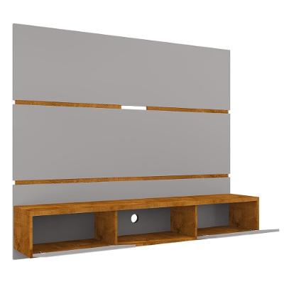 Painel Tv Ambar Sala 65 Pol. Off White naturalle ripado