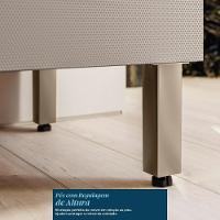 Balcão De Cozinha Proença 60cm 1 Porta E 1 Gaveta Nogueira Touch-nude Prime Tx Com Tampo Mdf - Demartêz - 5