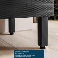 Balcão De Cozinha Proença 60cm 1 Porta E 1 Gaveta Nogueira Touch-carbono Prime Tx Com Tampo Mdf - 5