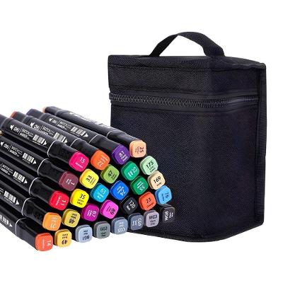 Conjunto Canetinhas Marcador Permanente Ponta Dupla 48 Cores