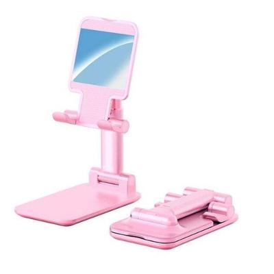 Suporte Retratil Ajustavel Para Celular Tablet Ipad Rosa