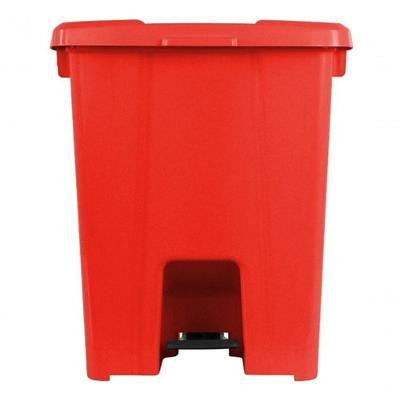 Kit 4 Cesto Plástico Quadrado Com Pedal Plástico 30l