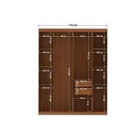 Guarda Roupa Casal 7 Portas E 4 Gavetas Lugano Jatoba-areia - Santos Andirá - 5