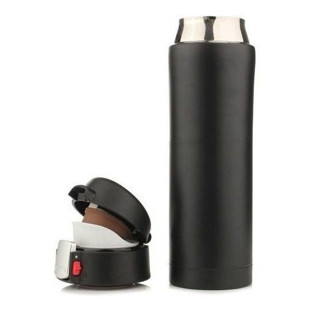 Garrafa Termica 500ml Aço Inox Inquebravel Vacuum Preto - 2