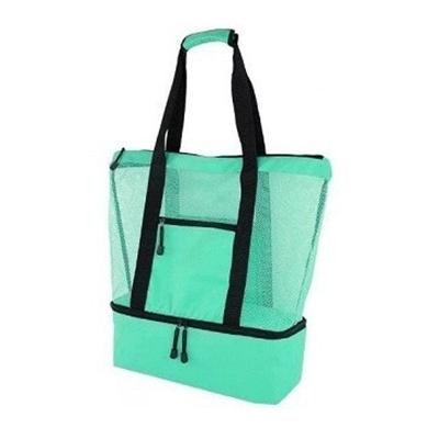 Bolsa Praia C/ Compartimento Termico Piscina Campo Verde Claro