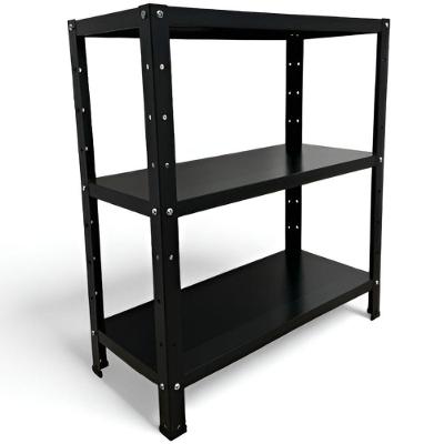 Prateleira Estante Armário Aço 3 Bandejas 60cm Romero Preto