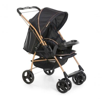 Carrinho De Bebê Galzerano Milano Reversível III 1018 Preto Golden