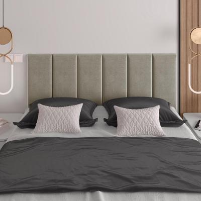 Cabeceira Almofadada Queen 160 Cm Paris - Suspensa Suede Mdf Pérola - Movelove