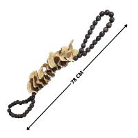 Colar De Mesa Decorativo Cipós 78 Cm Moderna Mobília Preto/natural - 2