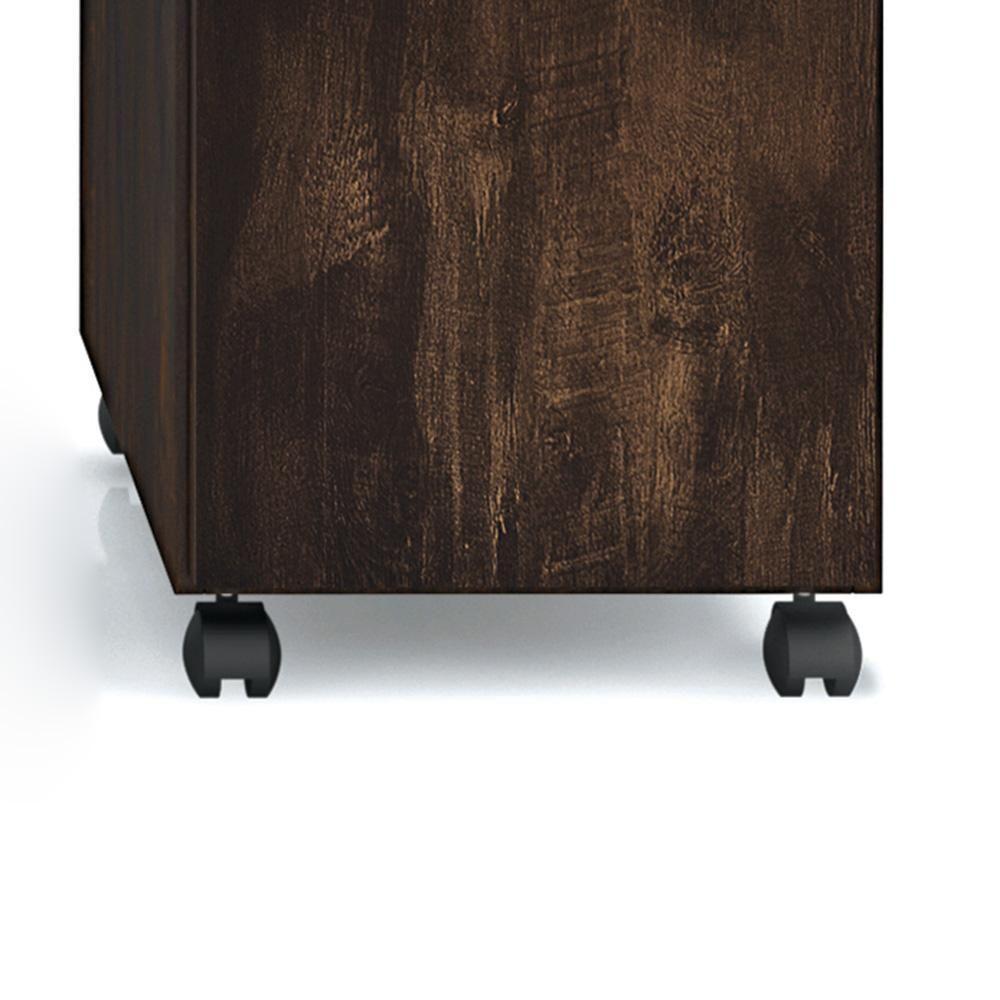 Escrivaninha Para Computador Office Malta - Mdp 1 Gaveta Noce - Lukaliam Móveis - 4