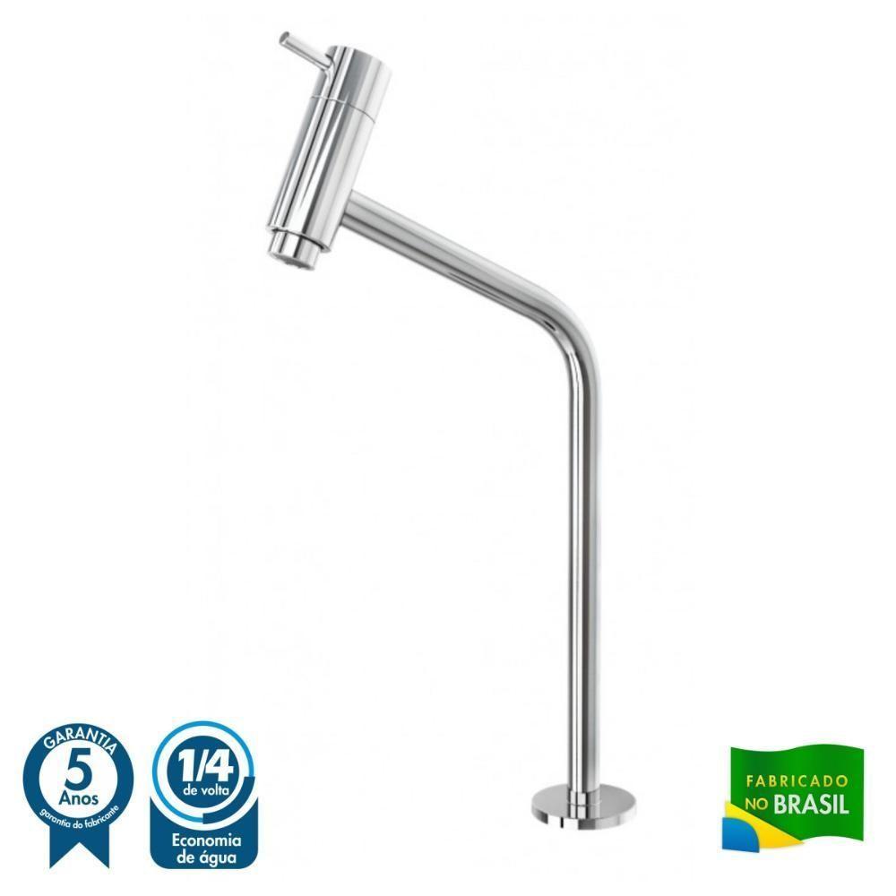 Kit Cuba L30 Com Torneira Link 1062 Metal + Válvula Click 1 1/2'' (4,0cm) + Sifão Pvc + Flexível Verde Acqua - 3