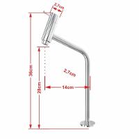 Kit Cuba L30 Com Torneira Link 1062 Metal + Válvula Click 1 1/2'' (4,0cm) + Sifão Pvc + Flexível Verde Acqua - 7