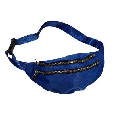 Pochete Celular Bolsa Academia Cintura 2 Compartimentos Azul