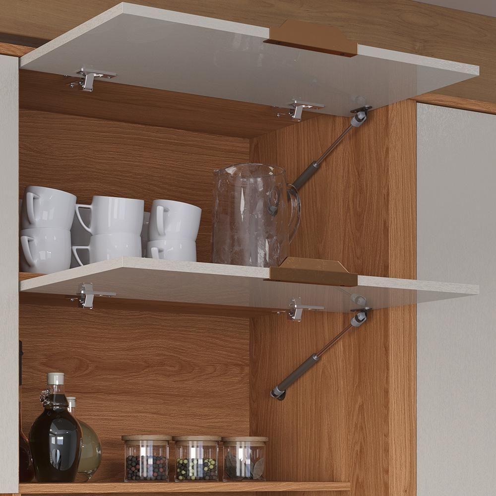 Cozinha Compacta Astra - 2,40m 10 Portas E 4 Gavetas - Lukaliam Móveis Jequitiba-areia Jequitiba-areia - 9