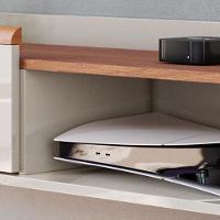 Rack Suspenso Atlas 1.80m Sala De Estar-quarto - Lukaliam Móveis - Off White Perolizado-jequitiba - 5