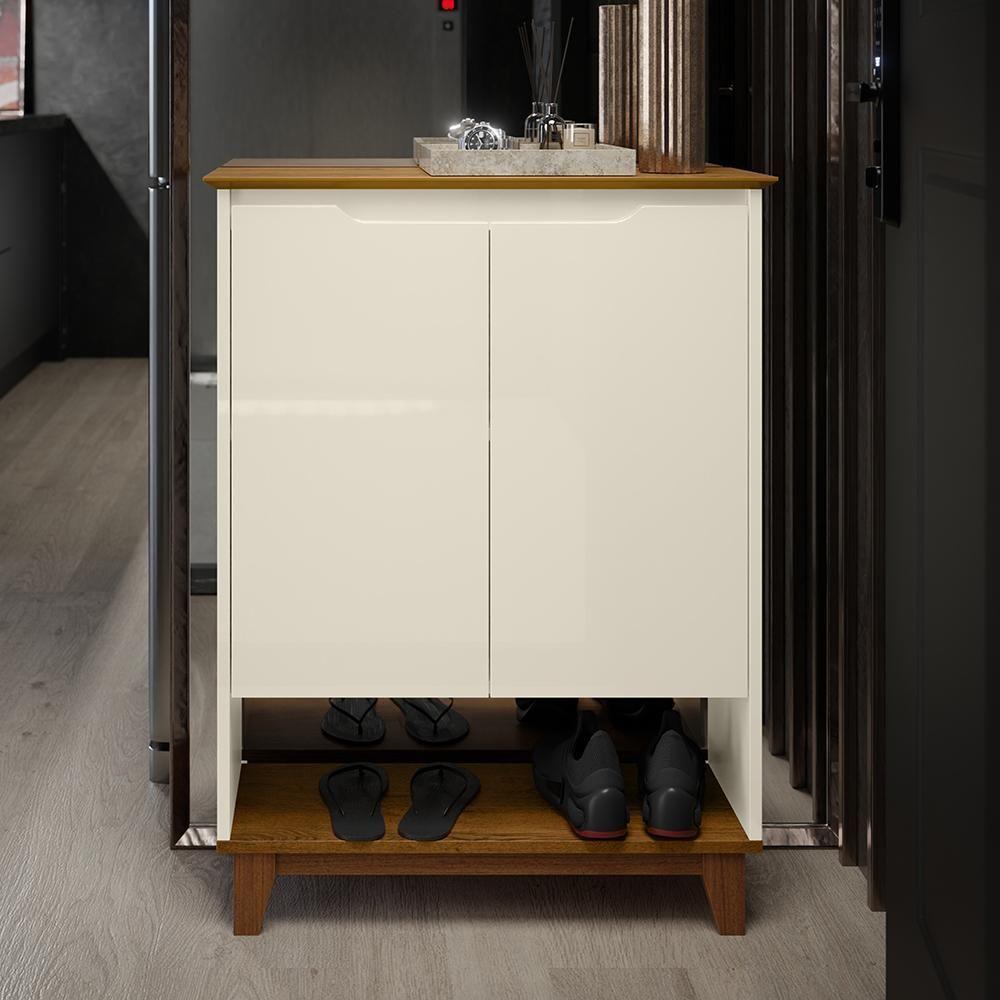 Sapateira Retrô Flow - Mdp-mdf 2 Portas E 2 Prateleiras - Ej Móveis - 2