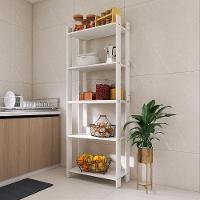 Armario Multiuso Organizador Para Cozinha Com Prateleiras Branco Branco - 1