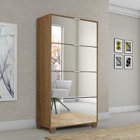 Sapateira Pequim Com Espelho 4 Portas Com Pés De Madeira - Ferrara Madeirado Rede Móveis - 1