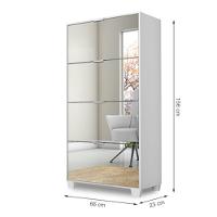 Sapateira Pequim Com Espelho - Várias Cores Branco Branco - 2